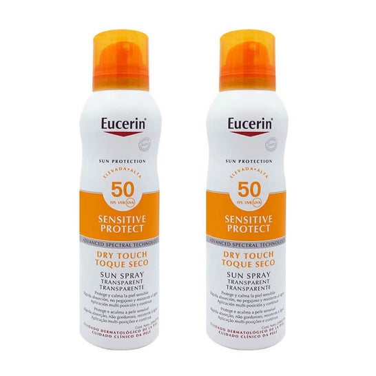 Eucerin Duplo Spray Solar Transparente  SPF50+ 2x200ml