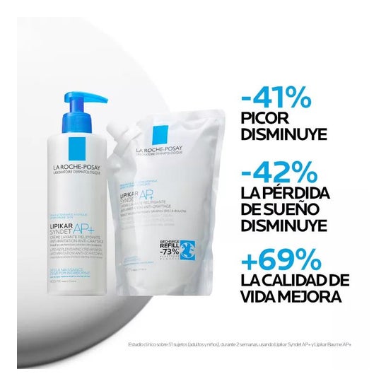 La Roche-Posay Lipikar Syndet AP+ Eco-Recarga 400ml La Roche-Posay Lipikar Syndet AP+ Eco-Recarga 400ml