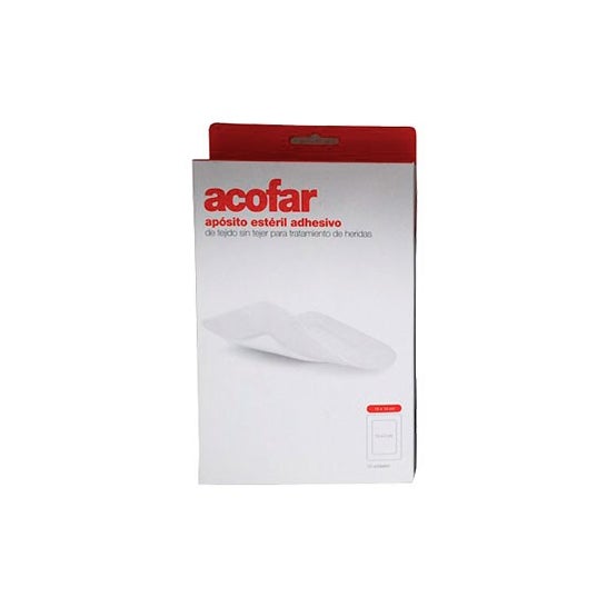 Acofar sterile adhesive dressing 15x10cm 10uts