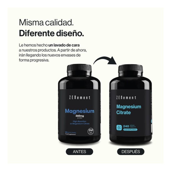 Zenement Citrato de Magnesio 240 comp