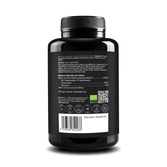 Zenement Extracto Melena de León Ecológico 120 vcaps
