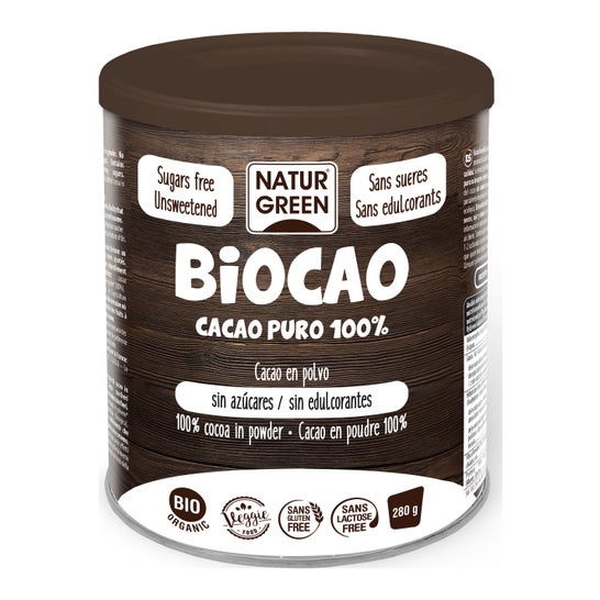 NaturGreen Biocao puro 100% cacao Bio 280 g