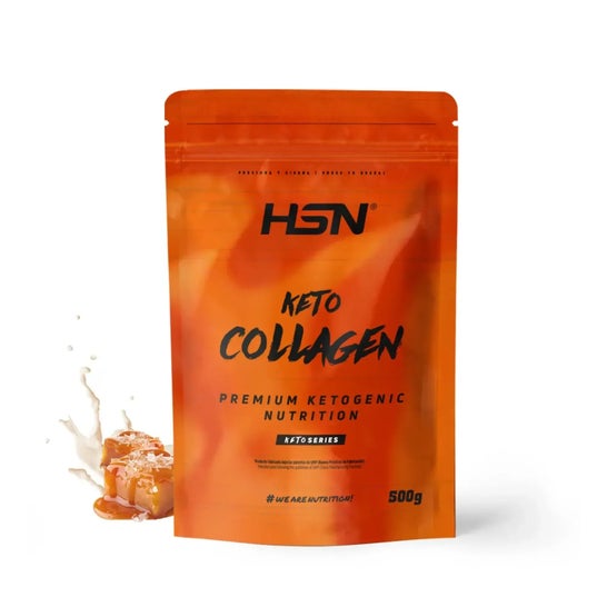 HSN Keto Colágeno Hidrolizado Bovino en Polvo Caramelo Salado 500g