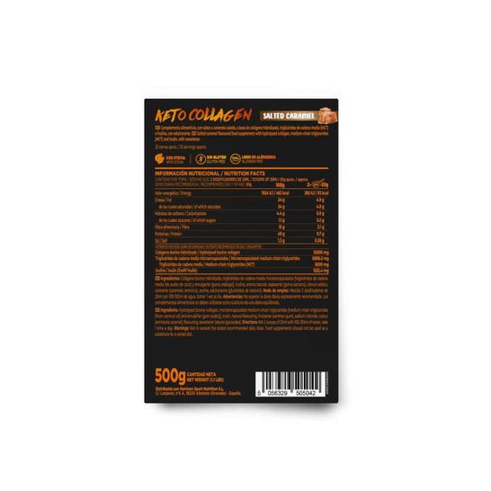 HSN Keto Colágeno Hidrolizado Bovino en Polvo Caramelo Salado 500g