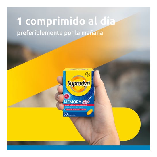 Supradyn Memory 50+ Vitaminas Minerales y Energía con Ginseng 30 Comprimidos