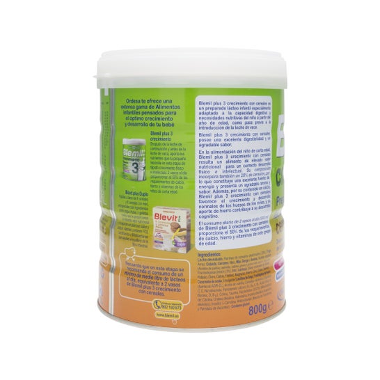 Blemil™ plus 3 Growing con cereales 800g