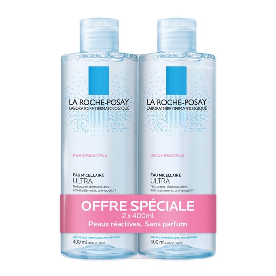 La RochePosay Ultra Reactive Skin Micellar Water 400ml batch of 2