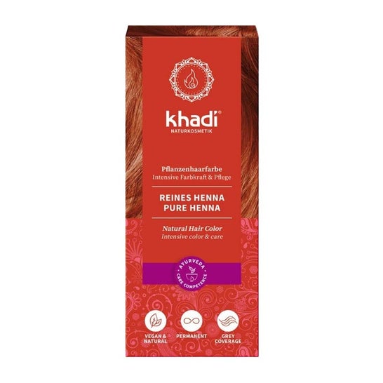 Khadi Henna Natural 100% Pura 100g
