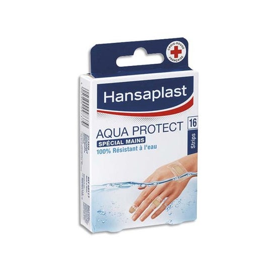 Hansaplast Aqua Protec Apósitos Manos 4 Tamaños 16uds