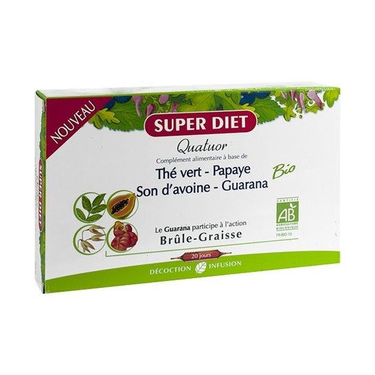 Super Diet Quatuor Guaraná Quemagrasas Bio 20x15ml