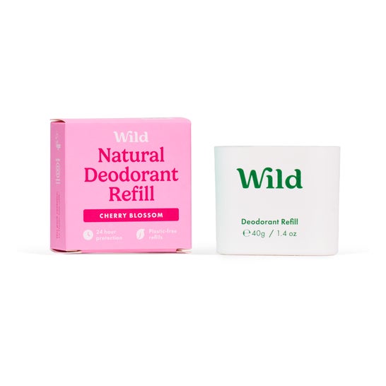 Wild Desodorante Natural Recarga Flor de Cerezo 40g