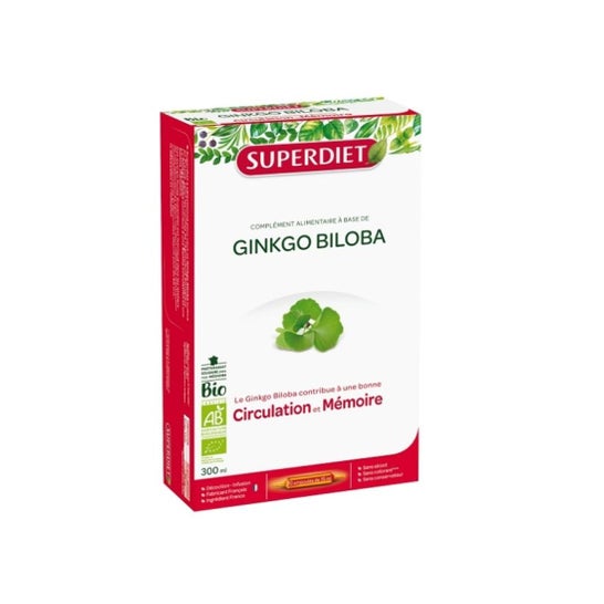 Super Diet Ginkgo Biloba Organic 20x15ml