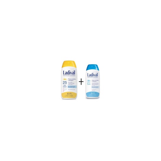 Ladival® Følsom eller allergisk hudbeskyttelse SPF30 + creme gel olie fri 200ml