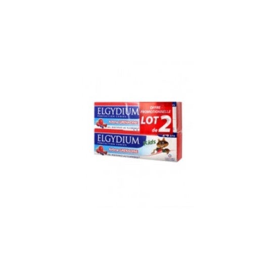 Elgydium Kids Caries Protection Toothpaste Grenadine Set of 2 x 50 ml Elgydium Kids Caries Protection Toothpaste Grenadine Set of 2 x 50 ml
