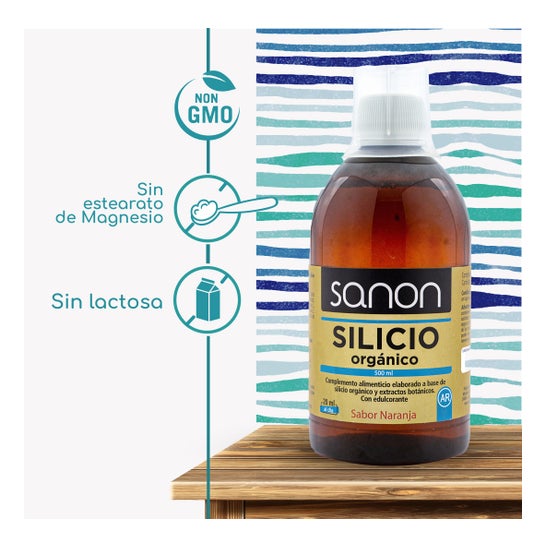 Sanon Silicio Orgánico Sabor Naranja 500 ml