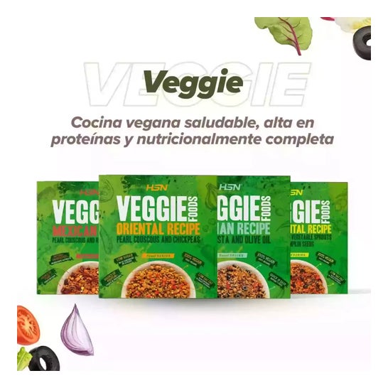 HSN Plato Preparado Estilo Veggie Cuscús Perla y Garbanzos Estilo Oriental 280g