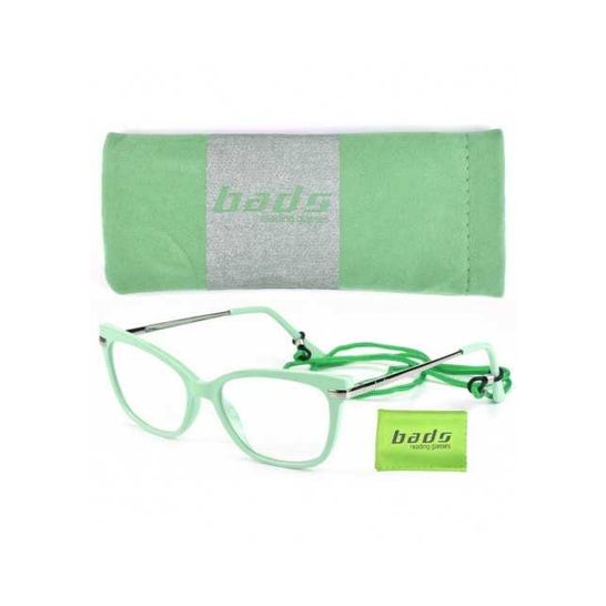 Bads læsebriller ovale pastelgrønne 2,00 1 stk