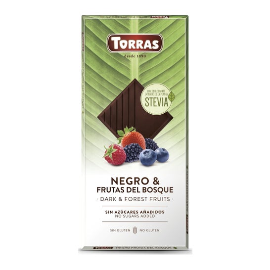 Torras Schokolade Nego Waldfrucht Stevia