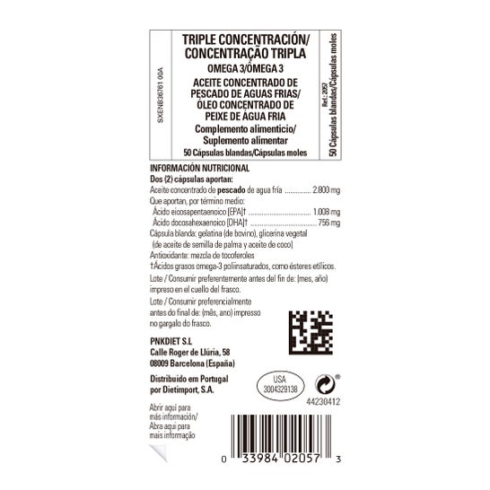Solgar Omega-3 Triple Concentración 50 Perlas