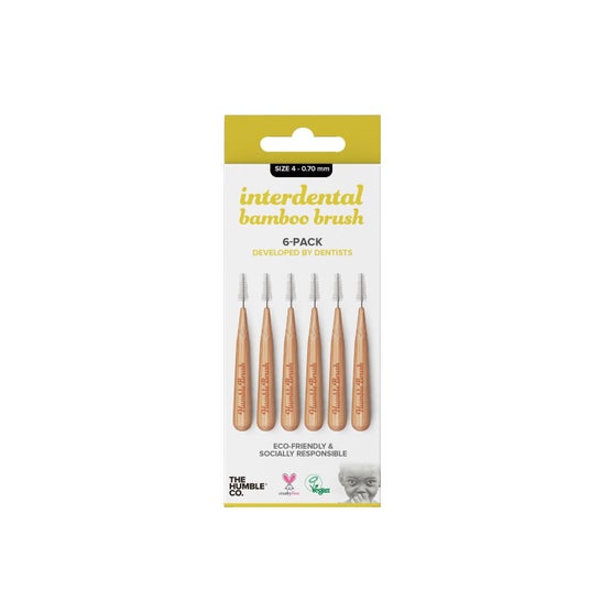 The Humble Co Brosse Interdentaire 0.7mm Bambou 6uds