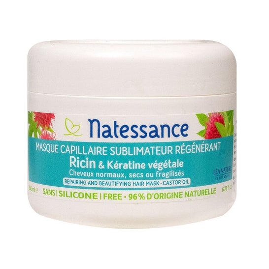 Natessance Mascarilla Capilar Ricino Keratina 200ml Natessance Mascarilla Capilar Ricino Keratina 200ml