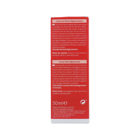 Weleda Crema Manos Regeneradora de Granada 50 ml