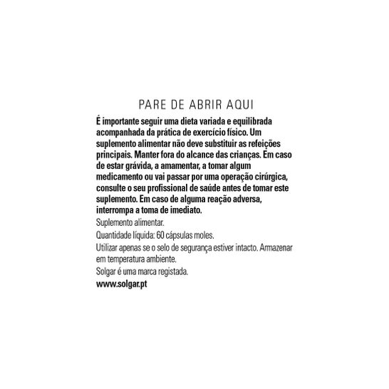 Solgar Super Cod Liver Oil Complex 60 Perlas
