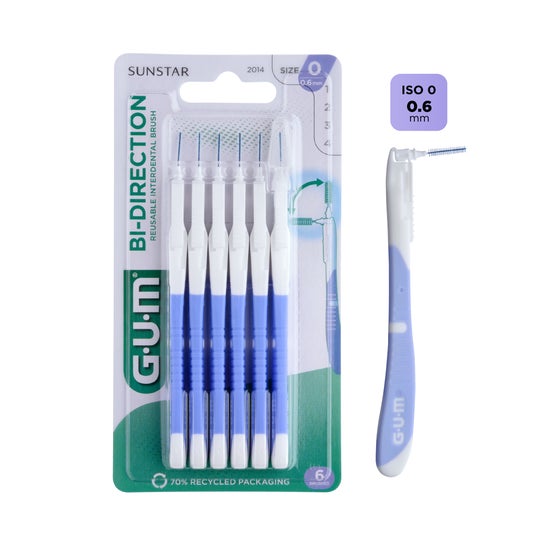 Gum Cepillo Interdental Bidireccional 6mm 6uds