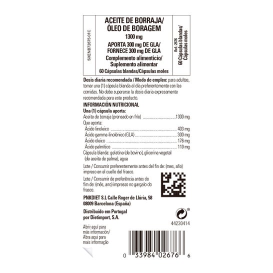 Solgar Olio de Borragine 1300mg 60 softgels