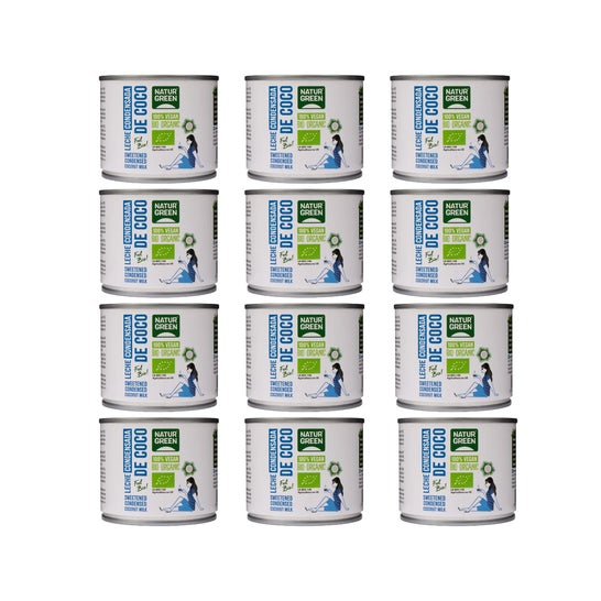 NaturGreen Pack Leche Condensada de Coco 12x210ml