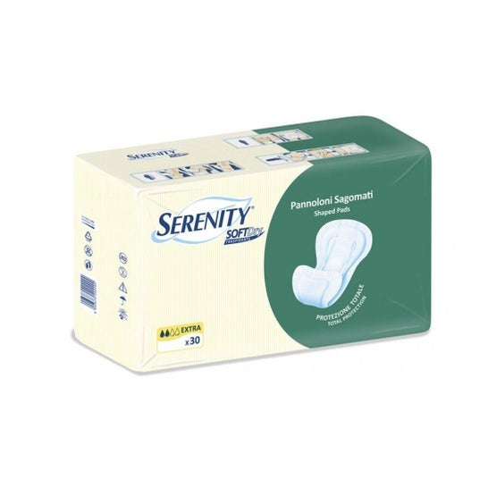 Serenity Soft Dry Pannoloni Sagomati Extra 30 Unità