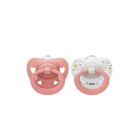 Nuk Family Love 0-6M Silicone Soother 2 Units