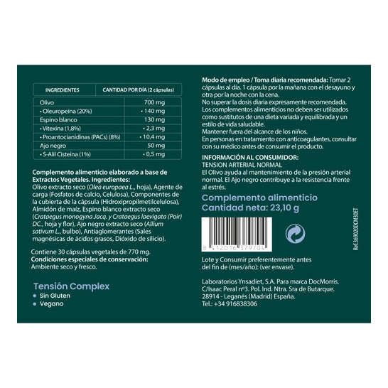 DocMorris Tension Complex 30caps (Expiry date under 6 months)