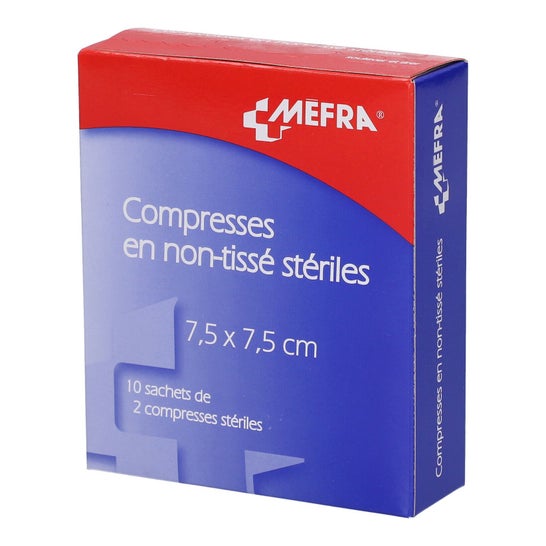 Mefra Compresse Sterili In Tessuto Non Tessuto 7,5x7,5cm 2x10 Bustine
