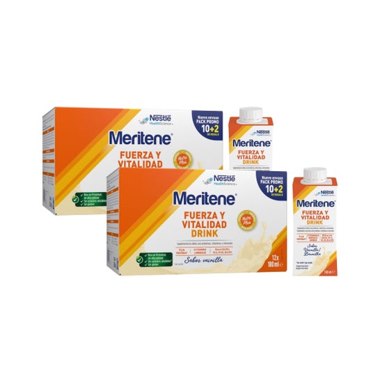 Meritene Kraft und Vitalität Drink Vanille 24x180 ml