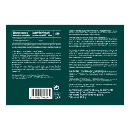 Vervaldatum minder dan 6 maanden DocMorris Maca 2500mg 60caps