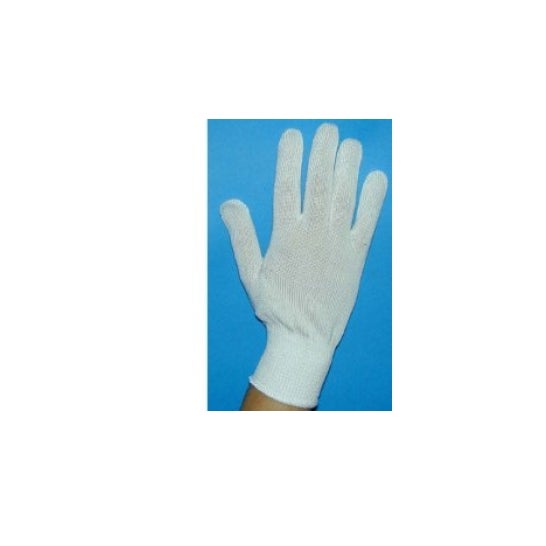 Gloves Cot.Bianco M.8 5 F/Care