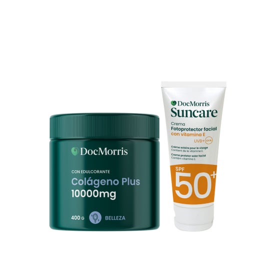 DocMorris Pack Colágeno Plus 400g + Crema Facial SPF50+ 50ml