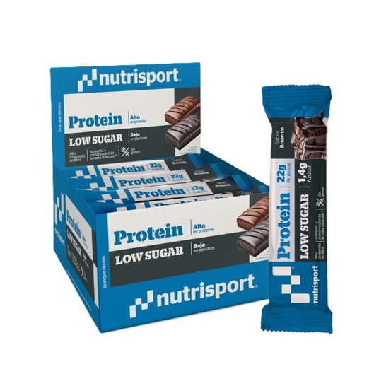 Barritas Low Carbs Nutrisport Exp. + 16 Und. - BROWNIE
