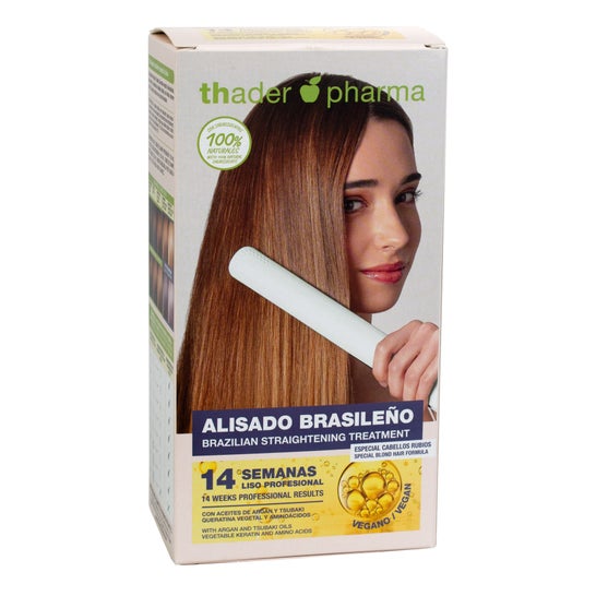 Thader Pharma Kit Alisado Brasileño Cabellos Rubios