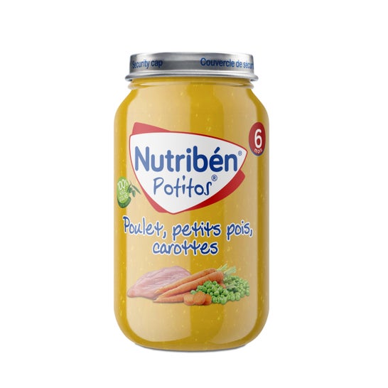 Nutriben Potito Poulet, Petits Pois, Carrottes 235 g NUTRIBEN, 235 g (Código PF )