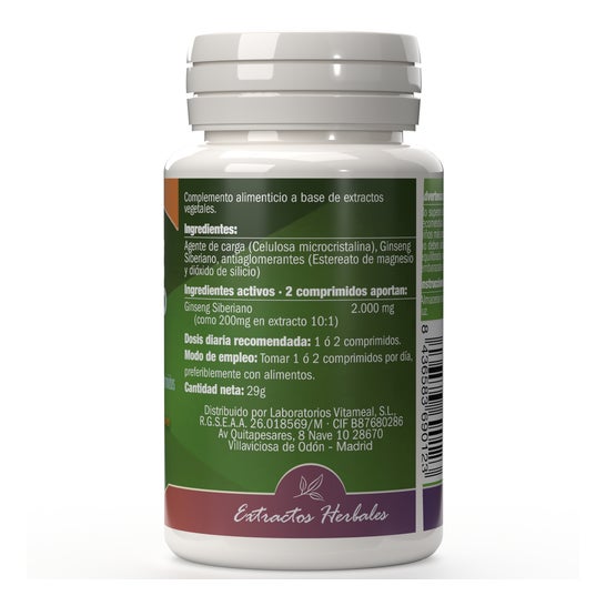 NaturBite Ginseng Siberiano 1000 mg 60 comp