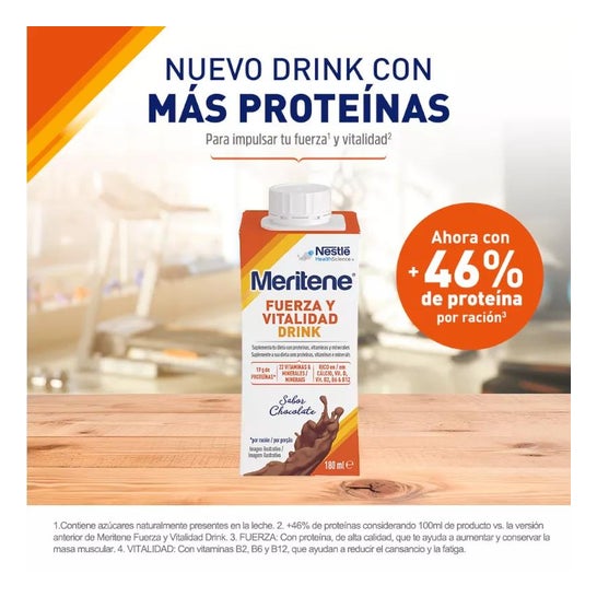 Meritene Strength and Vitality Drink Pack Chocolate 6 U X 125 Ml Meritene Strength and Vitality Drink Pack Chocolate 6 U X 125 Ml