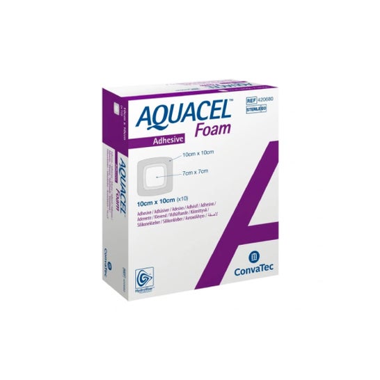 Convatec Aquacel Foam Pansement Adhesif 17,5x17,5cm 10uds