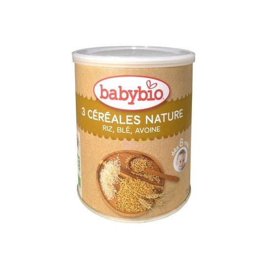 Babybio Organic 3 Cereal Natural 250g