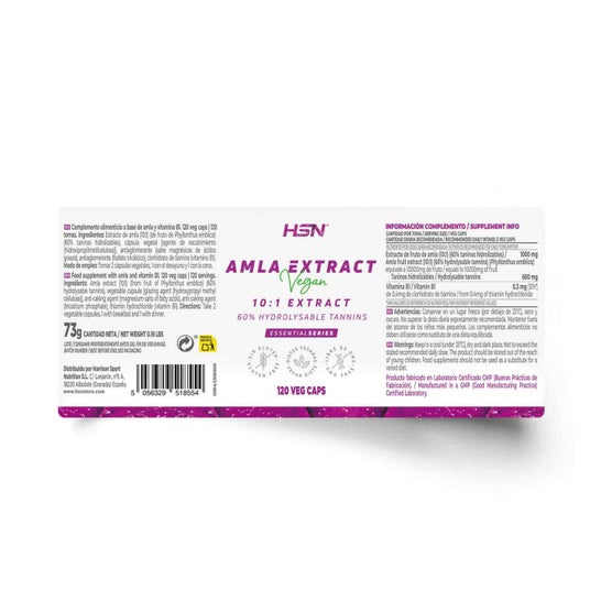HSN Extracto de AmlA 10:1 500 mg 120 vcaps