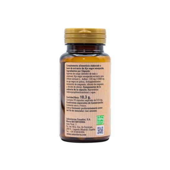 Naturtierra Zwarte Knoflook Plus 20 Groentencapsules