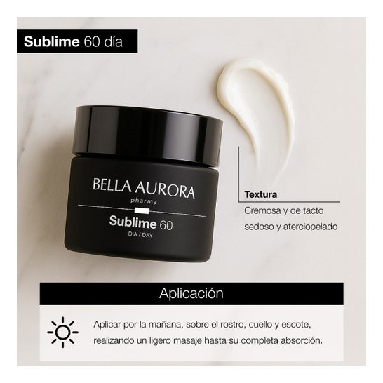 Bella Aurora Sublime 60 Crema Día Nutritiva Multiacción +60 años 50ml