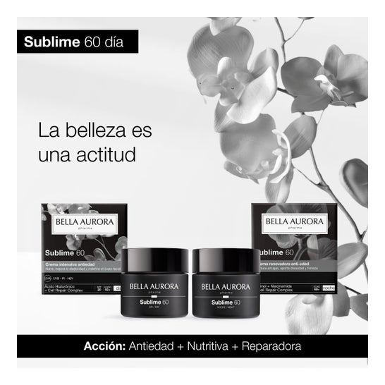 Bella Aurora Sublime 60 Crema Día Nutritiva Multiacción +60 años 50ml