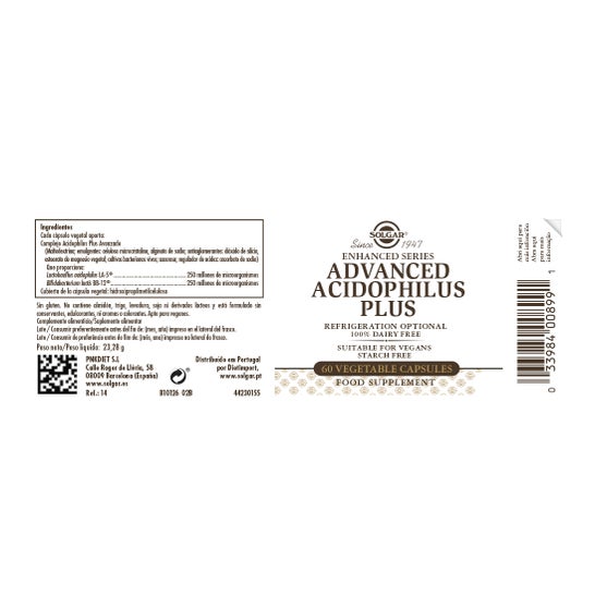 Solgar Advanced Acidophilus Plus 60vcaps
